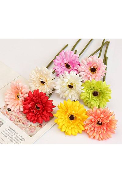 YDGR Gerbera Flower Luxury Artificial – Διακοσμητικό λουλούδι μονόκλαδο