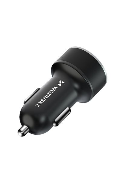 WOZINSKY Încărcător auto pentru brichetă USB-C USB-A 36W Negru
