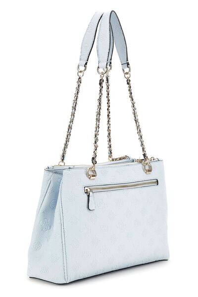 Guess Women Light Blue Cresıdıa Status Shldr Satchel Beı