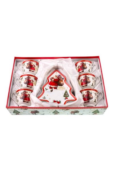 OEM Set pahare și farfurii ceramice de Crăciun