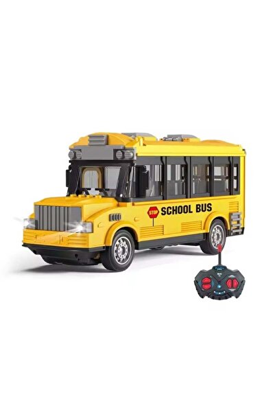 divendi-ro Mașinuță de jucărie, autobuz școlar, pentru copii de la 3+ ani, cu muzică și lumini, plastic, 22x10.5x7.5cm, galbenă
