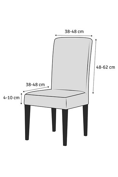 Aptel Universal chair cover, velvet, blue