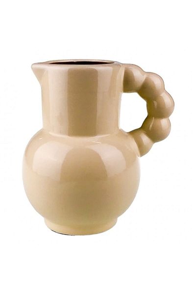OEM Vază ceramică în formă de ulcior, 13x18 cm bej