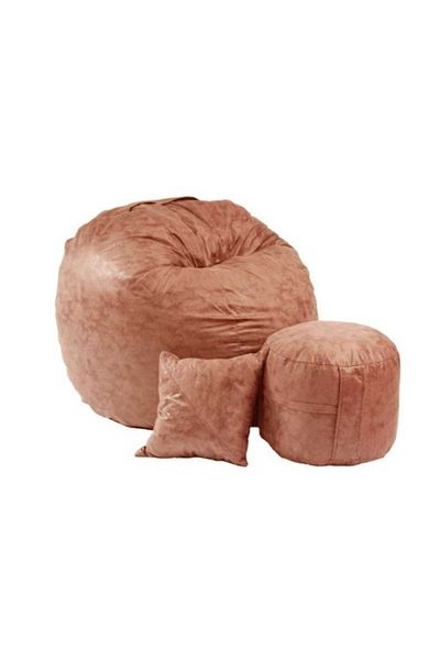 Pufrelax Set Fotoliu Matusalem cu Otoman (suport picioare) si Perna, Material Textil - Tigereye