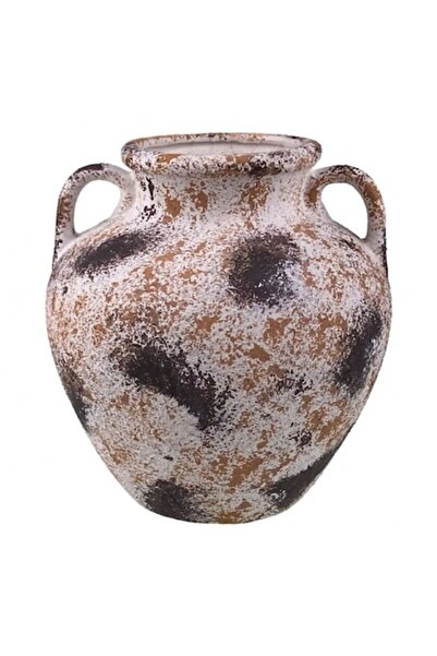 OEM Vază ceramică cu mânere și modele colorate (19x20 cm)