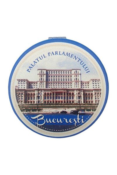 OEM Metal Pocket Mirror, Bucharest, 7x7cm, Multicolor, M4
