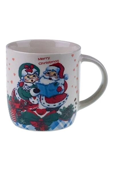 OEM Κεραμική κούπα με χριστουγεννιάτικες εικόνες, 8x9 εκ.