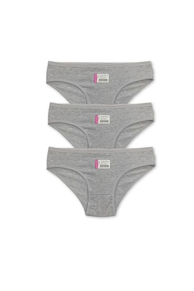 Yaldızlı 3-Pack of Plain Bikini Panties