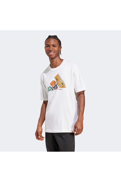 adidas Tricou alb pentru bărbați M Ddl Skate T