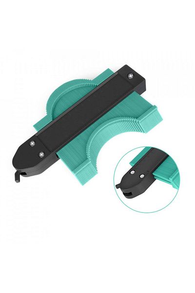 MIMIVIVA Flexible measuring tool for all contours MIMIVIVA, plastic/metal, black/turquoise, 127 mm