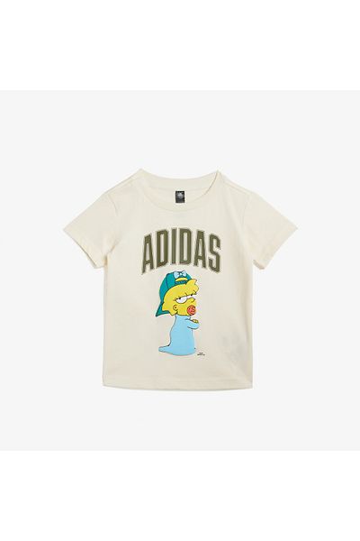 adidas Simpsons Children's Cream Shorts Set