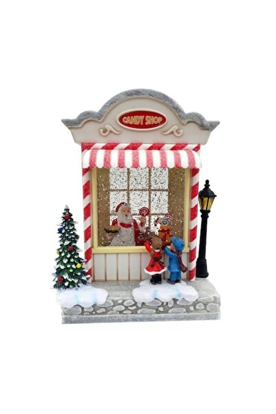 OEM Decorațiune de Crăciun reprezentând căsuța cu bomboane, cu copii, muzică ...