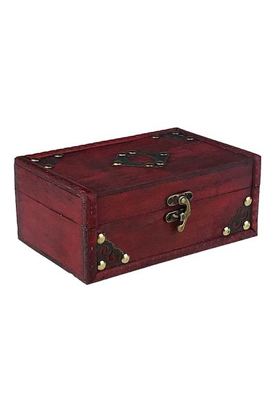 OEM Cutie de lemn cu capse aplicate, 18x8 cm, maro