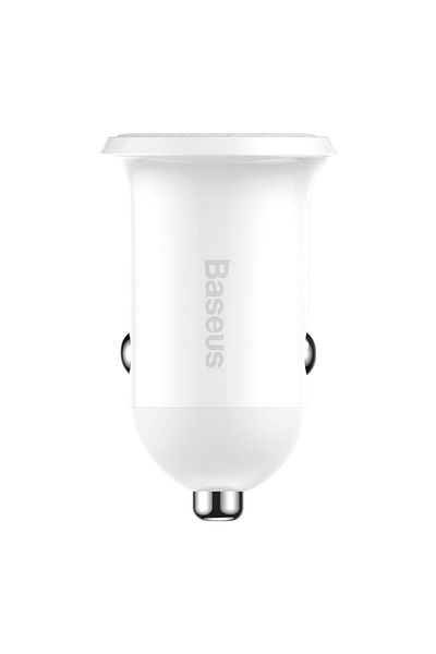 Baseus Ładowarka samochodowa do gniazda zapalniczki Grain Pro 2x USB 4.8A biały