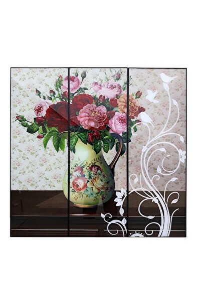 OEM Tablou sticla - 3 piese,90x270cm