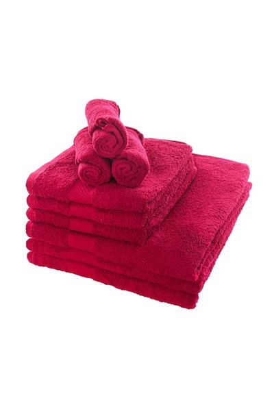OEM Set 9 prosoape de baie 100% bumbac, 400gr, rosu