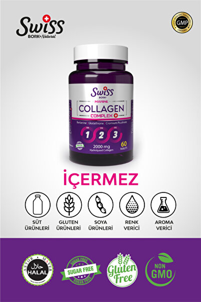 Bork Swiss Natural Hidrolize Kolajen Tablet 60'lı – Cilt, Saç, Tırnak & Eklem...