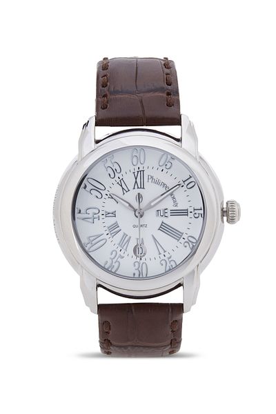 Philippe Moraly Leather Analog Watch L1375WWO