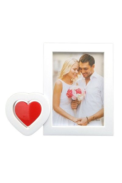 OEM Photo Frame, Plastic, Love, 13x18cm, White-Red