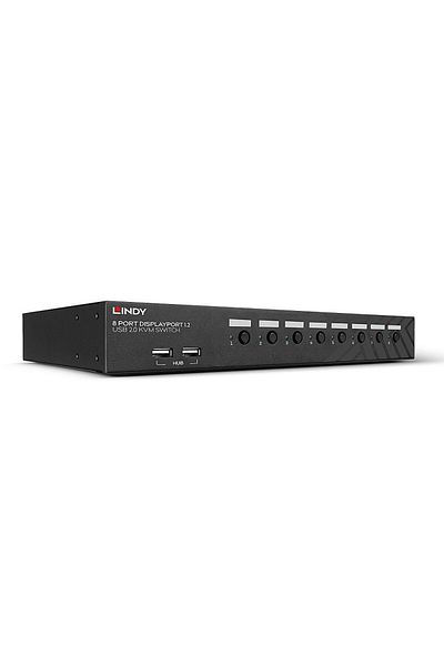 Lindy Wildsmith Comutator KVM, 8x DisplayPort, USB 2.0, Audio Lindy JL680A, 39540