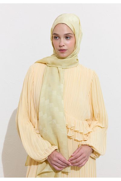 Freshscarfs Nori Silky Jacquard Shawl Sage