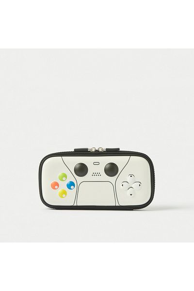 Juniors Gaming Print Pencil Case with Zip Closure