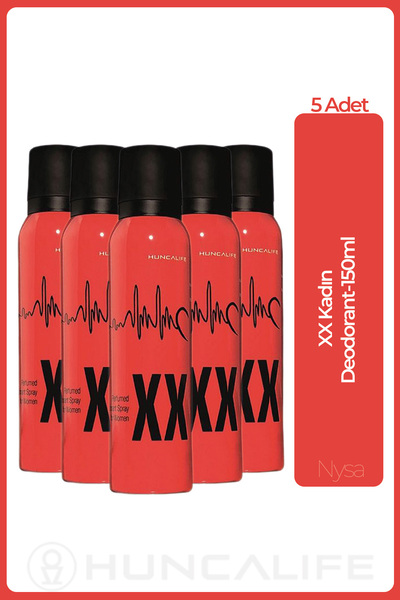 Huncalife XX Kadın Deodorant 150 ml - 5 Adet
