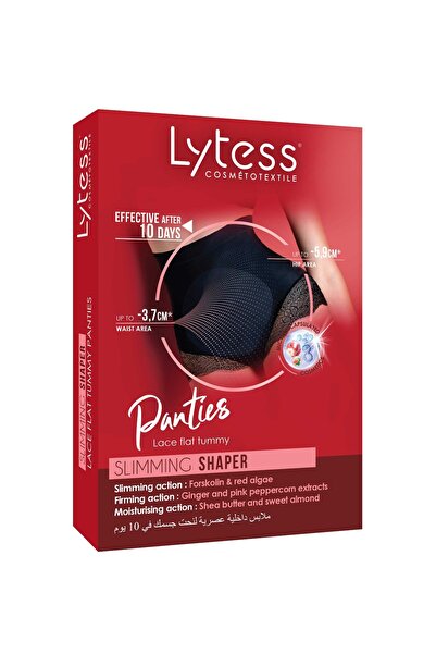 Lytess سراويل داخلية من الدانتيل لتنحيف البطن المسطحة، مقاس S/M