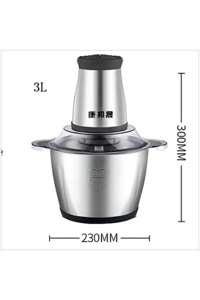 OEM Mașină de tocat carne electrică, 300W, 2 viteze, oțel inoxidabil, 3L