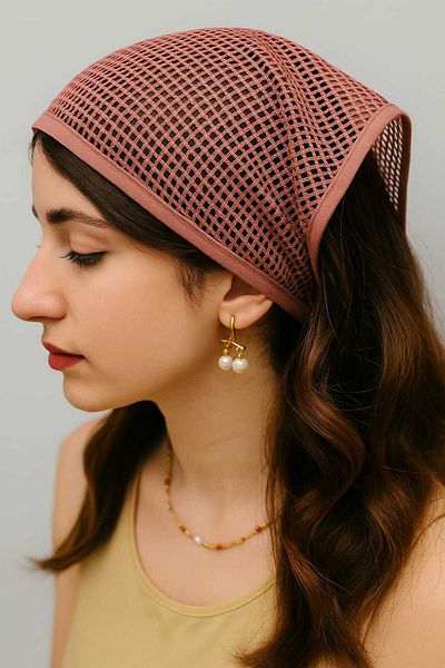 Handmade Luxury Women's Bandana |   Stylish, Elegant and Trendy Design |   Hair Accessory for Special Occasions