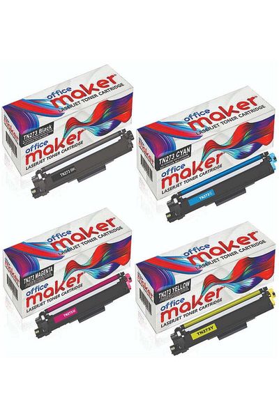 officemate Office Maker TN-273 Full Set Compatible Toner Cartridge for Brother MFC-L3750CDW DCP-L3551CDW L3510C