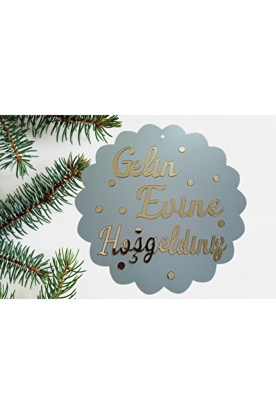 Şirin Lazer Welcome to the Bride's House Written Door Decoration Wall Decoration