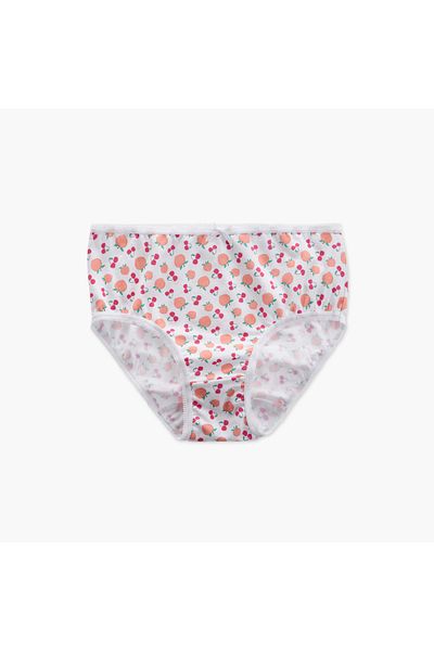 Juniors Fruit Print Briefs - Set of 5