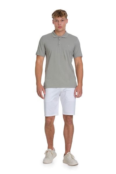 Hatemoğlu Khaki Regular Fit 100% Cotton Polo Neck T-Shirt