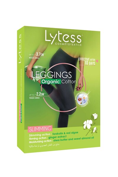 Lytess Slimming Organic Cotton Leggings ,Black S/M