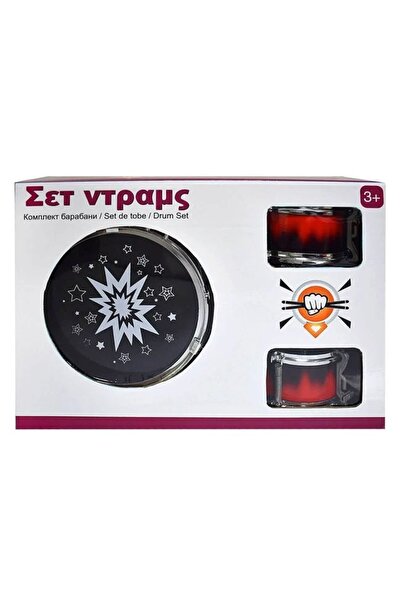 divendi-ro Set de tobe pentru copii, 6 piese cu scaun și bețe de tobă, instrument muzical interactiv