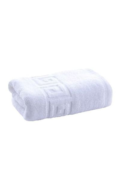 Arta Somnului Hotel Towel Arta Somnului, 30x50 cm, 100% Combed Cotton, 500 gr/sqm, Greek Border, White