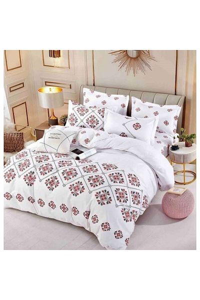 JOJO HOME Lenjerie de pat Jojo Home, imprimeu Traditional, M4, 4 piese, 1 persoana, 155x230cm, Finet