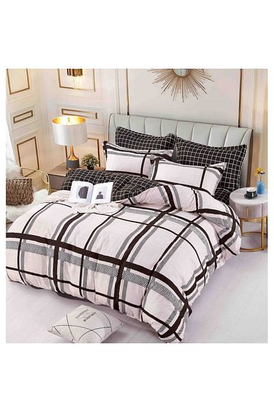 JOJO HOME Double Bed Sheet with Elastic, Jojo Home, M1, 6 Pieces, 2 Persons, 180x200cm, Superior Finet, White