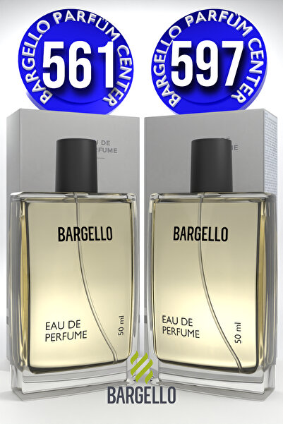 Bargello 561 Erkek 50 ml Parfüm Edp Fresh + 597 Woody Erkek Parfüm 50 Ml EDP