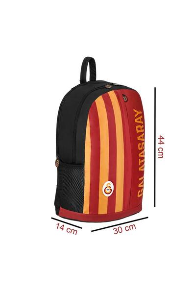Galatasaray 3 Bölmeli Paraşüt Kumaş Çubuklu Okul Sırt Çantası (25501)