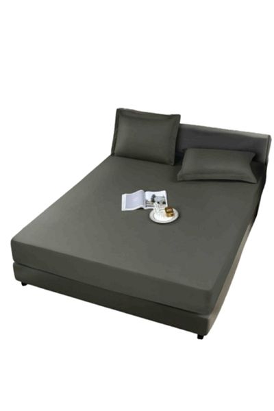 JOJO HOME Waterproof Bed Cover, Jojo Home, 3 pcs, Cotton Terry, 180x200cm, Dark Gray