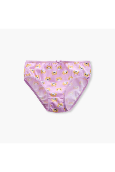 Juniors Printed Briefs with Elasticated Waistband - Set of 5