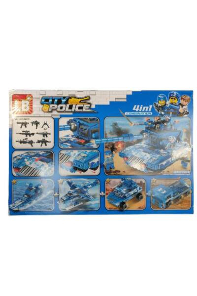 OEM Interactive LEGO City Police Set, 4 in 1 Combinations, 378 Pieces