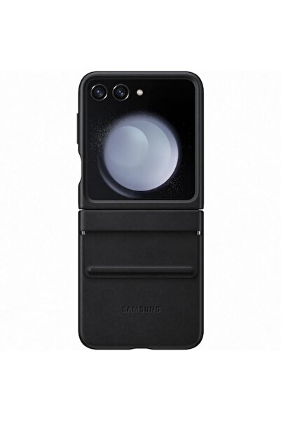 Samsung -δερμάτινη θήκη για το Galaxy Flip5, μαύρη