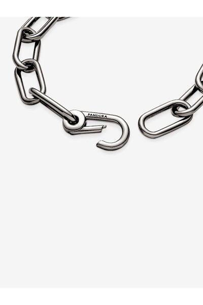 Pandora ME Orta Boy Halka Bileklik Rutenyum kaplama 549588C00-17.5