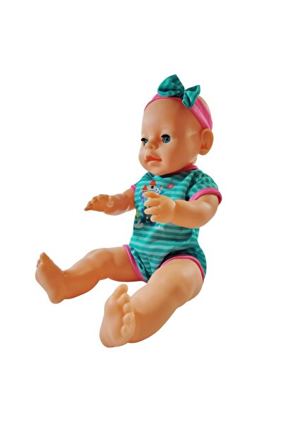 PROCART Păpușă interactivă bebeluș, cu funcție de urinare, diverse accesorii, ochi mobili, cărucior, biberoane, oliță, haine