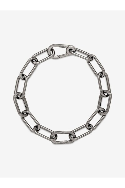 Pandora ME Orta Boy Halka Bileklik Rutenyum kaplama 549588C00-17.5