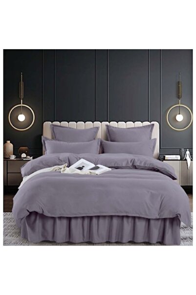 JOJO HOME Lenjerie de pat dublu, cu volanase, Jojo Home, 6 piese, 2 persoane,...