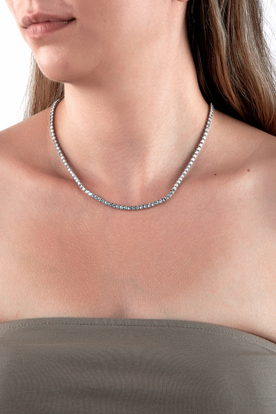innuendo jewelery Silver Colored Classic Waterway Necklace